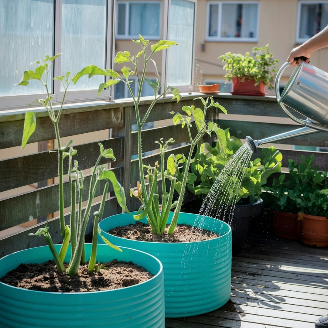 Various plant propagation methods showing rooted cuttings in water and soil